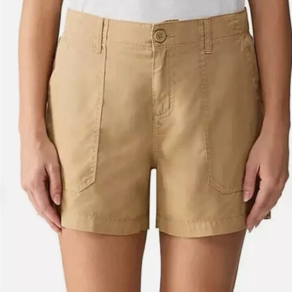 Social Standard Fortune Tencel Utility Cargo Tan Womens Shorts Large